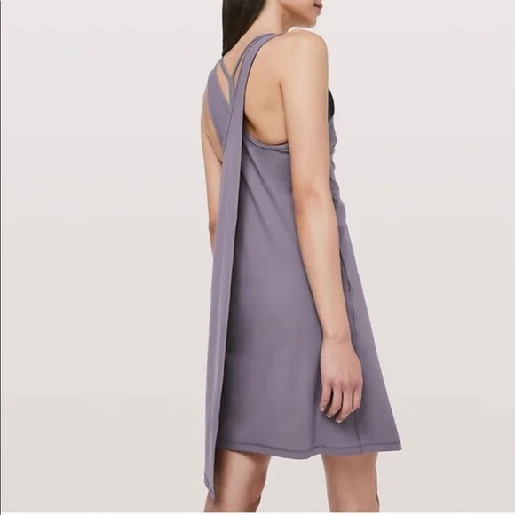 Lululemon Early Morning Dress Graphite Purple Size 10 - Picture 2 of 10